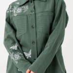 Embroidered Linen  Shirt