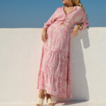 Floral Print Cut-Out Maxi Dress