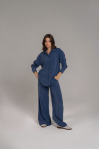 Flowing Wide-Leg Trousers - Image 2