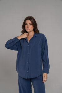 Soft-Touch Oversized Shirt