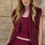 Faux Fur Zip-Up Vest