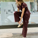 High-Waisted Faux Leather Pants