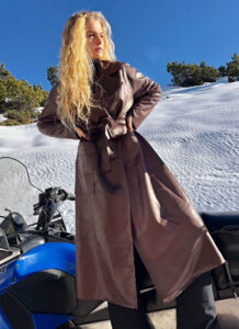 Suede coat