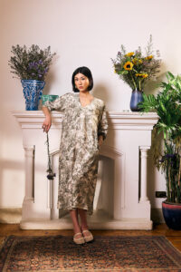 Printed Midi Dress