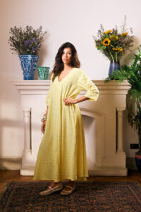 Pastel Eyelet Maxi Dress