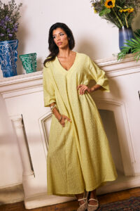 Pastel Eyelet Maxi Dress - Image 5