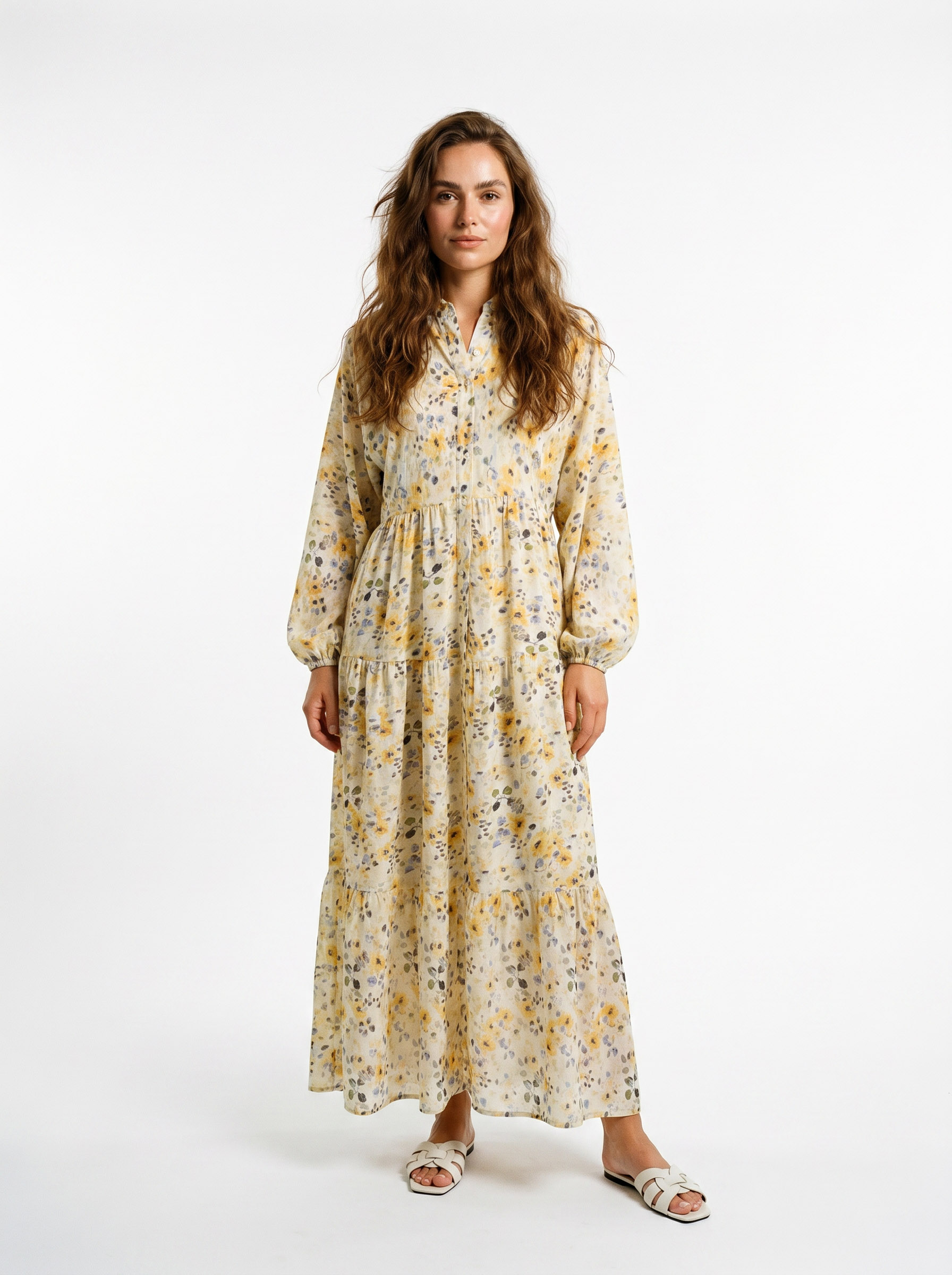 1-31.jpg Floral Printed Dress - Image 1