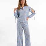 Linen striped pants