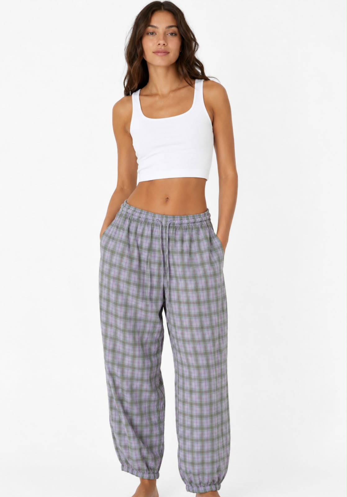 2402420Trouser20Barcode.jpeg Plaid Pants - Image 1