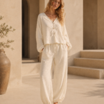 Coastal Tie-Front Blouse