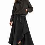 Asymmetric Midi Skirt